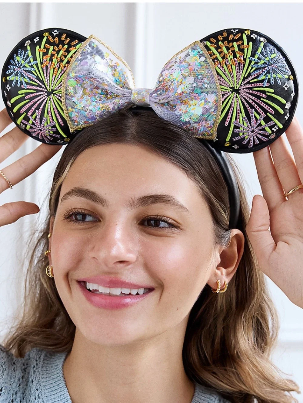 Minnie Mouse Fireworks Ear Headband For Adults by BaubleBar